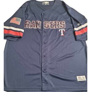 2735 True Fan Texas Rangers Patriotic‎ Jersey Men's XL